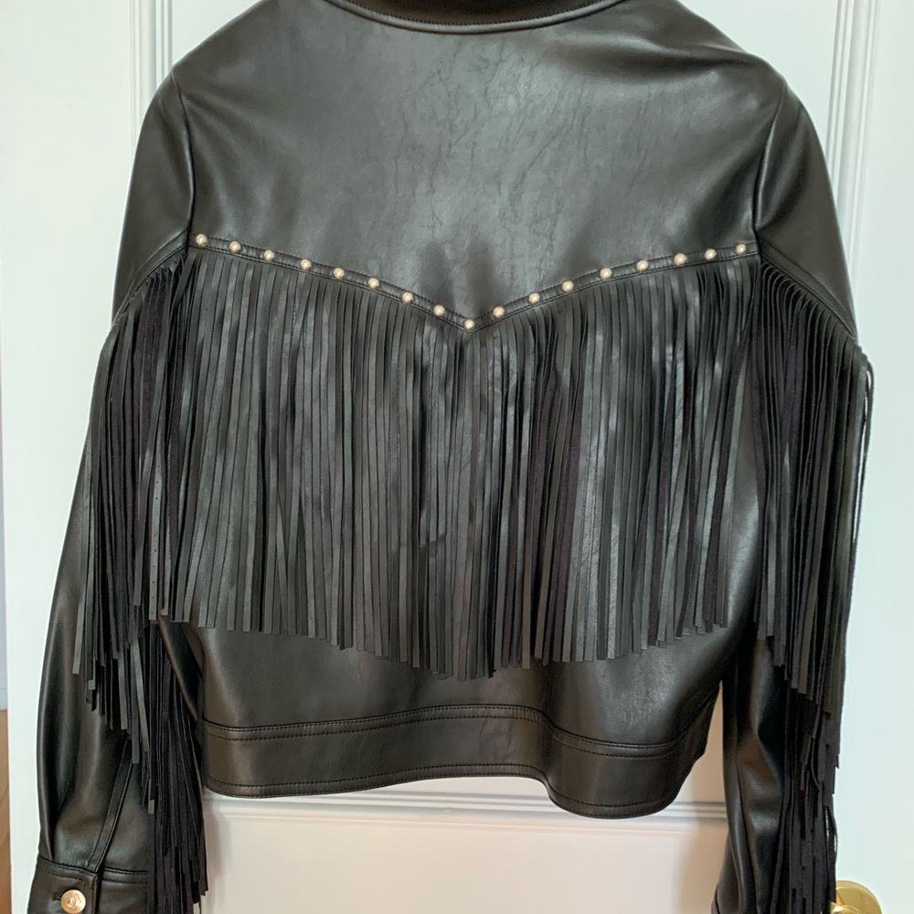 Black pleather Jacket
